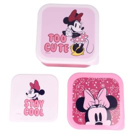 Disney 3 Pcs Nesting Snack Boxes Set Minnie Stay Cool