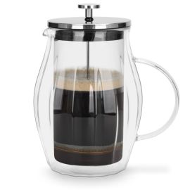 Fissman Double wall French Press Coffee Maker Borosilicate Glass 600ml