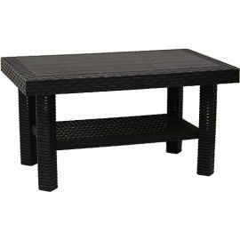 Doublex Coffee Table, Rattan Coffee Table, Tea Table, Corner Table Outdoor and Indoor Use, Patio, Garden, Poolside, Balcony, Living Room