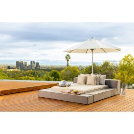 LOUNGE BED WITH UMBRELLA