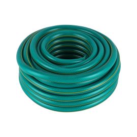 Epsilon Garden Hose- EH1088/ " X 15 M, 3-Layer Construction with High Flexibility/ Ideal for Gardening, Watering, Cleaning and other Outdoor and Indoor Uses/ Green