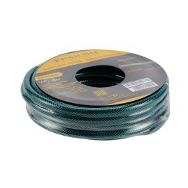 Epsilon Garden Hose- EH1088| 1/2" X 15 M, 3-Layer Construction with High Flexibility| Ideal for Gardening, Watering, Cleaning and other Outdoor and Indoor Uses| Green