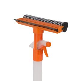 Epsilon Window Squeegee with a Sprayer- EPS1245| Windshield Squeegee Compatible with All Window Types| Perfect for Cleaning and Wiping Room, Bathroom, Kitchen| Premium-Quality, Highly Durable, Light-Weight and Elegant Design| Orange