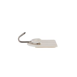 Epsilon Adhesive Hook- EPS1301| Pack of Five, Maximum Capacity: 1.5 KG, Hook for Clothes, Hats, Scarves, Kitchen Supplies, etc.| Multi-Purpose Adhesive hook| Easy to Install, Not Recommended for Walls, Wallpapers and High-Temperature Places| White