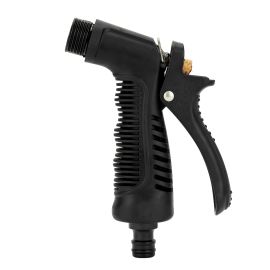 Epsilon Metal Spray Nozzle- EPS1317| Aluminum Alloy Spray Nozzle with Rubber Coating with Adjustable Feature from Mist to Powerful Stream| Prefect for Gardening, Washing, Cleaning| High-Quality and Elegant Design| Black