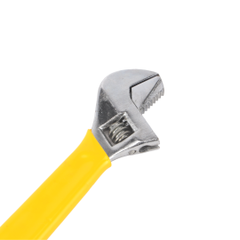 Epsilon 8" Adjustable Wrench with Pipe Wrench- EPSAW1476/ 2-in-1 Design, Flexible and Versatile/ Highly Durable, Perfect to Adjust and Tighten Nuts and Bolts, Grip and Turn Pipe for Plumbing, Repair, Maintenance, etc./ Silver and yellow