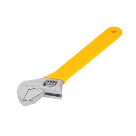 Epsilon 12" Adjustable Wrench with Pipe Wrench- EPSAW1478/ 2-in-1 Design, Flexible and Versatile/ Highly Durable, Perfect to Adjust and Tighten Nuts and Bolts, Grip and Turn Pipe for Plumbing, Repair, Maintenance, etc./ Silver and yellow