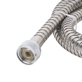 Epsilon Shower Hose- EPSBA1528/ 1.5 Meters Long, Flexible, Stainless Steel Construction/ Perfect for Shower Head, Health Faucet, Etc./ Silver