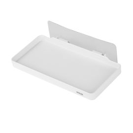 Epsilon Adhesive Shelf- EPSBA1541/ Maximum Capacity: 4.0 kg, No Tool Installation, with Strong Adhesive Backing/ Wall Mounted Bathroom Fittings, Suitable for Even Walls, Ceramic Tiles, Glass, Metal, Stainless Steel, Plastic Surfaces/ White