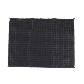 Epsilon Microfiber Towel- EPSCA1592/ 2 Sided, 40x30 cm, Powerful and Super Absorbent Cloth for Easy and Efficient Cleaning/ Perfect for Home and Car Use, Wash, Dry, Dust and Polish, Streak and Scratch-Free/ Black