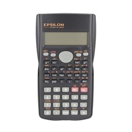 Epsilon Scientific Calculator- EPSCL167/ Includes 10+2 Digit, 240 Calculations Function, Double Display, with Protective Cover/ Perfect for Students for Calculating Advanced Mathematics, Physics, Engineering, etc./ Grey