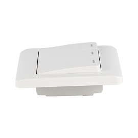 Epsilon 1 Way Plate Switch- EPSEL1499/ 3 Gang, Triple Control, Stylish Design, Perfect for Home, Bedroom, Office, etc./ White