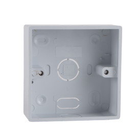 Epsilon Surface PVC Box- EPSEL1506/ 3"x3", Compact and Spacious, Robust Construction/ Versatile, Perfect for Wiring, Outdoor Installations, Renovation Projects, etc./ White