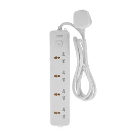 Epsilon 4 way Extension Socket- EPSES1394/ Equipped with 750-Degree Fire Proof Temperature and Child Safety Shutter/ 2 m Cord, Ideal for Home, Office, Kitchen, Living Room, etc. to Connect Chargers, Laptops, Lamp and Other Electrical Devices and Appliance