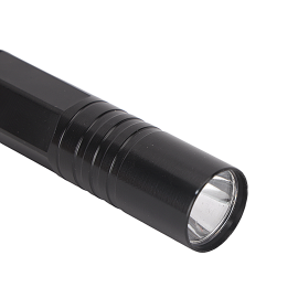 Epsilon Flashlight- EPSFLB162/ Battey Operated, IPX4, Perfect for Indoor, Camping, Hiking and Outdoor Use/ 180 Lumens Torch Light, Batteries Not Included in Package/ Black