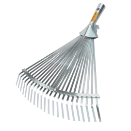 Epsilon Adjustable Rake- EPSGT1399/ for Quick Clean Up of Lawn and Yard, Garden, Leaf, Debris/ Less Bending, and Bigger Efficient Head, Ideal for Gardening and other Outdoor Uses/ Silver