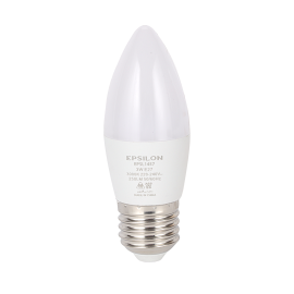 Epsilon 3 W LED Candle Light Bulb- EPSL1457/ Warm White, 250 Lumens and 3000 K CRI/ Energy Efficient Light, Shockproof and Vibration Proof, Perfect for Chandelier, Sconces, Decorative Fixtures/ White