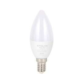 Epsilon 3 W LED Candle Light Bulb- EPSL1461/ Warm White, 250 Lumens and 3000 K CRI/ Energy Efficient Light, Shockproof and Vibration Proof, Perfect for Chandelier, Sconces, Decorative Fixtures