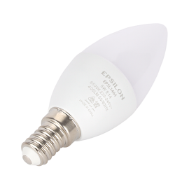 Epsilon 5 W LED Candle Light Bulb- EPSL1464/ Day Light, 400 Lumens and 6500 K CRI/ Energy Efficient Light, Shockproof and Vibration Proof, Perfect for Chandelier, Sconces, Decorative Fixtures, Bedrooms, Dining Area, etc.