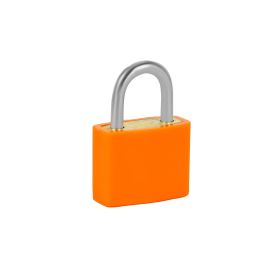 Epsilon 20 mm Padlock- EPSL168/ Attractive and Vibrant Colors, Perfect for Luggage, Keyring, Toolbox, etc./ Multipurpose and Easy to Use/ Orange