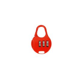 Epsilon 34 mm Combination Lock- EPSL173/ Number Locks, Attractive and Elegant Colors, Perfect for Luggage, Keyring, Toolbox, etc./ Multipurpose and Easy to Use/ Red