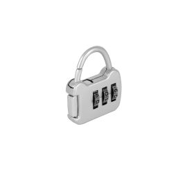 Epsilon 35 mm Combination Lock- EPSL174/ Number Locks, Attractive and Elegant Colors, Perfect for Luggage, Keyring, Toolbox, etc./ Multipurpose and Easy to Use/ Silver