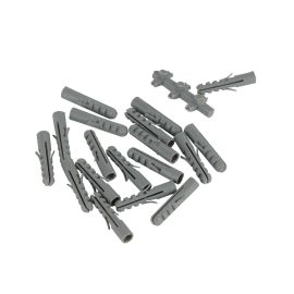 Epsilon Plastic Anchor- EPSNS1379/ 8x40 mm, Pack of 20 Pieces/ Ideal to Securing Fixtures, Frames, Shelves, Etc. to Walls, Concrete, Masonry, Etc./ Grey