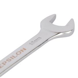 Epsilon 16x18 mm Double Open-End Wrench- EPSSW1488/ Anti-Slip Design, Ergonomic, Light-weight, Versatile/ U-Shaped Ends, Perfect for Hardening and Loosening Nuts/ Silver