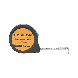 Epsilon Measuring Tape- EPST1409/ 3 m X 16 mm/ High Visibility, Equipped with Self Lock, Perfect for Home and Business Use/ Suitable to Measure Distances and Lengths for Surveyors, Engineers, Technicians, Etc./ Black and Yellow