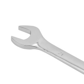 Epsilon 21 MM Combination Wrench- ET1145| Drop Forged Steel, Fully Polished, Hardened and Tempered, Highly Durable, Perfect for Hardening and Loosening Nuts| Silver