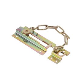 Epsilon 4" Chain Door Guard- ET1167| High Quality Chain Door Guard, Perfect for Home, Office, Kitchen| Brass Plated with Welded Steel Chain with Strong Construction