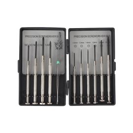 Epsilon 11 Pieces Precision Screwdriver Set- ET1170| High-Quality and Highly Durable| Perfect for General Maintenance, House Repairs, DIY Projects| Black and Silver