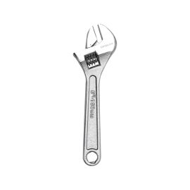 Epsilon 6" Adjustable Wrench- ET1188| Precision Forged, Nickel Finished, Heat Treated with Cushion Grip, Highly Durable, Perfect for Hardening and Loosening Nuts| Silver