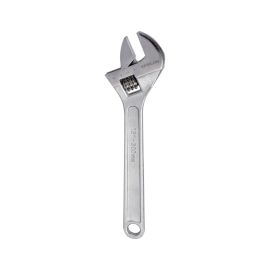 Epsilon 12" Adjustable Wrench- ET1190| Precision Forged, Nickel Finished, Heat Treated with Cushion Grip, Highly Durable, Perfect for Hardening and Loosening Nuts| Silver