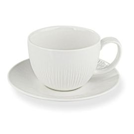 Fissman 2-Piece Bellagio Mug And Saucer Set White 200ml (01 Pcs) 