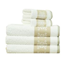 FLAKE BATH TOWEL 70X140CM WHITE D