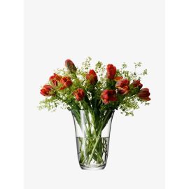 Flower Open Bouquet Vase H23cm Clear