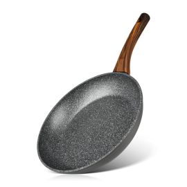 Fissman Non Stick Deep Frying Pan Black/Beige 26x5.7cm