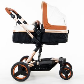 Belecoo 8 White & Beige - 4 in 1 Luxury Travel System