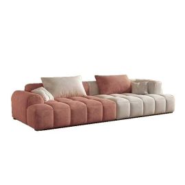 Cheese cube cream style fabric sofa living room sofa, living room bedroom simple sofa, Couch/loveseat/settee