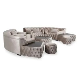 House Area 10-Seater Corner Sofa Set, Couch/loveseat/settee