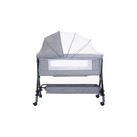 Uniqoo Tita V Modern Baby Bed with Diaper plate - Gray