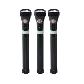 Olsenmark OMFL2683 Rechargeable LED Flashlight, NiCd Battery - Super Bright CREE- LED Torch Light - 3PCS - Built-in Battery 1900mAh NI-CD Batter, 500 Distance Range - Powerful Torch for Camping, Hiking, Trekking, Outdoor.