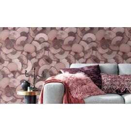 Affresco Design Art Wallpaper - Japanese fans  - Width 135cm