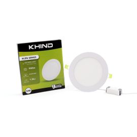 KHIND 12W 6Inch LED Ceiling Light Panel, Round, 3000K Warm White