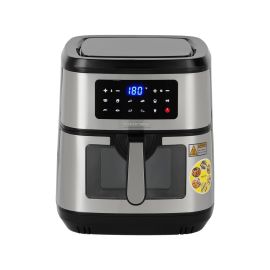 Krypton Double Heating Digital Air Fryer- KNAF6591/ 9.5 L Pot with Rack, with Vortex Frying Technology/ LED Display, 1-60 Min Timer, Temperature 50-200 Degree Celsius/ 9 Preset Programs, Window, Interior Lamp/ for Fries, Steak, Chicken, Cake, Meat, Bread,