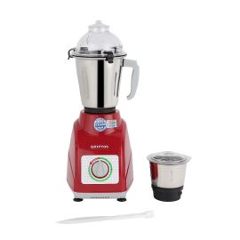 Krypton 2-in-1 Mixer Grinder- KNB5311NV/ 550W Powerful Motor, Stainless Steel Jars and Blade/ Ergonomic Grip and Equipped with Overload Protector/ Perfect for making Smoothies, Milkshakes and Grinding Nuts, Spices, Etc/ Maroon and Silver