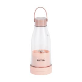 Make perfectly smooth drinks anywhere you go with the Krypton rechargeable and portable juicer. Easily extract pure juice from fruits or make delicious smoothies at home or from anywhere you want. With its compact design and elegant color