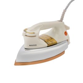 Krypton Automatic Dry Iron- KNDI5218| Iron Box with Temperature Settings Dial and Auto Shut Off Function| Super Deluxe Heavy Weight Iron Box, Suitable for All Kinds of Fabric| Equipped with Teflon Coating