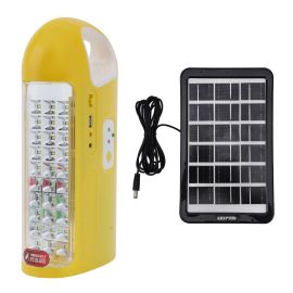 Krypton Rechargeable LED Lantern- KNE5186| Energy Efficient Design, USB and Power Bank Function| Compact, Portable and Light-Weight Design with 100 Hours Working Time| Includes a 3 W solar panel and 2 pieces 5 W Bulbs| Perfect for Indoor and Outdoor Use